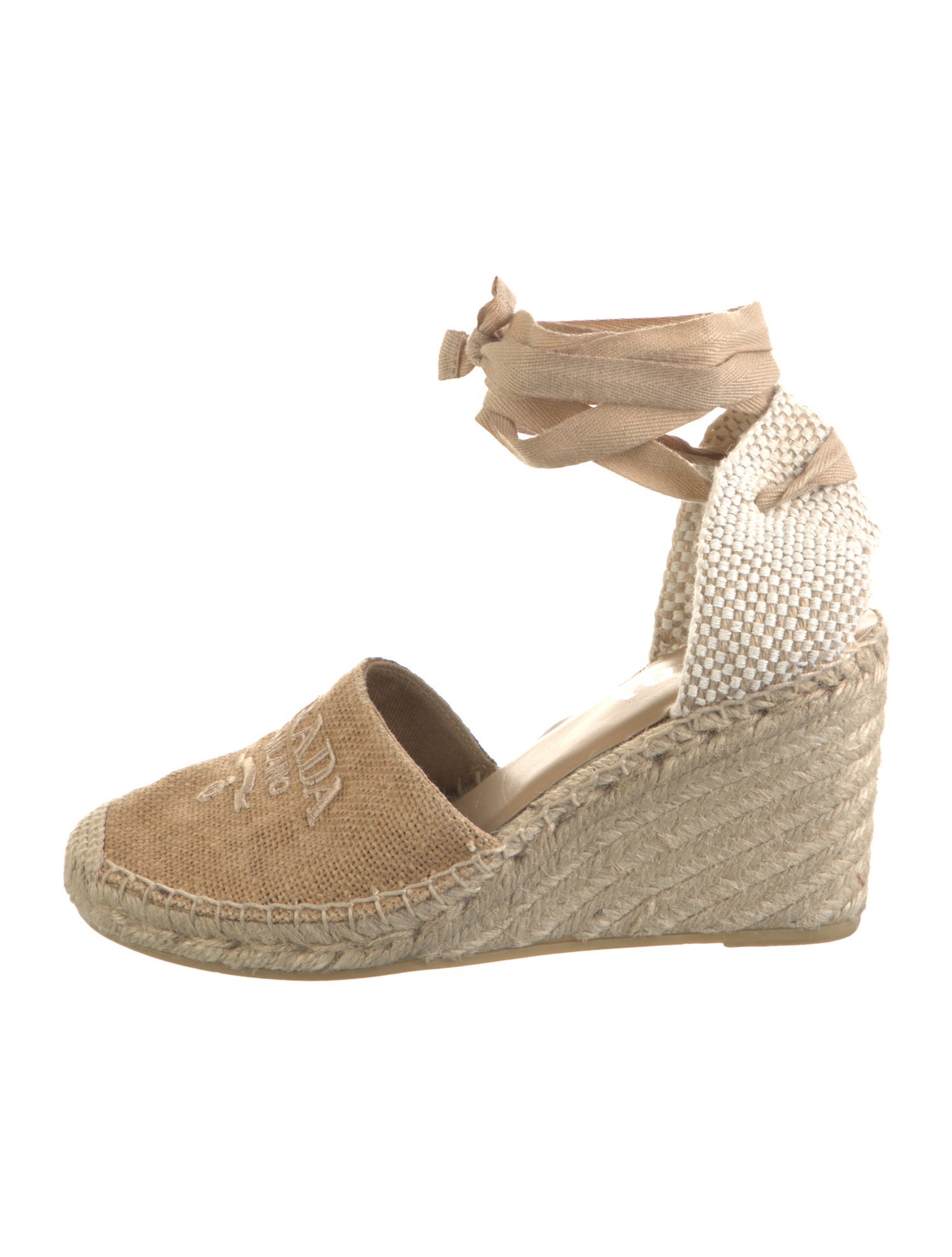 Prada Canvas Printed Espadrilles