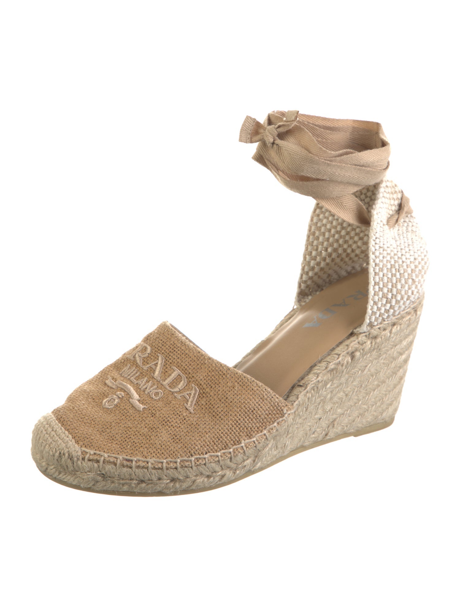 Prada Canvas Printed Espadrilles