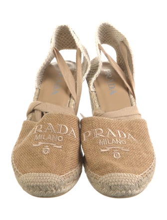 Prada Canvas Printed Espadrilles