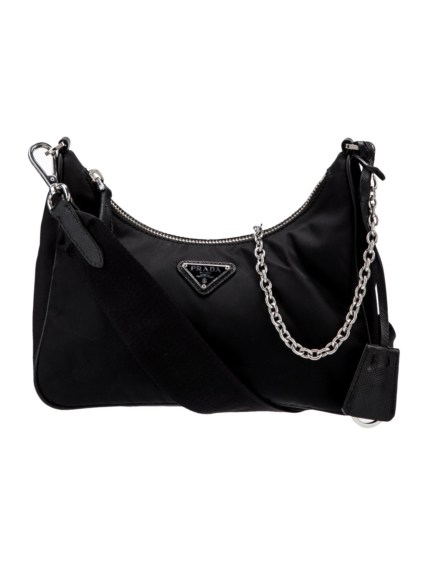 Prada Enameled Metal Triangle Re-Edition 2005