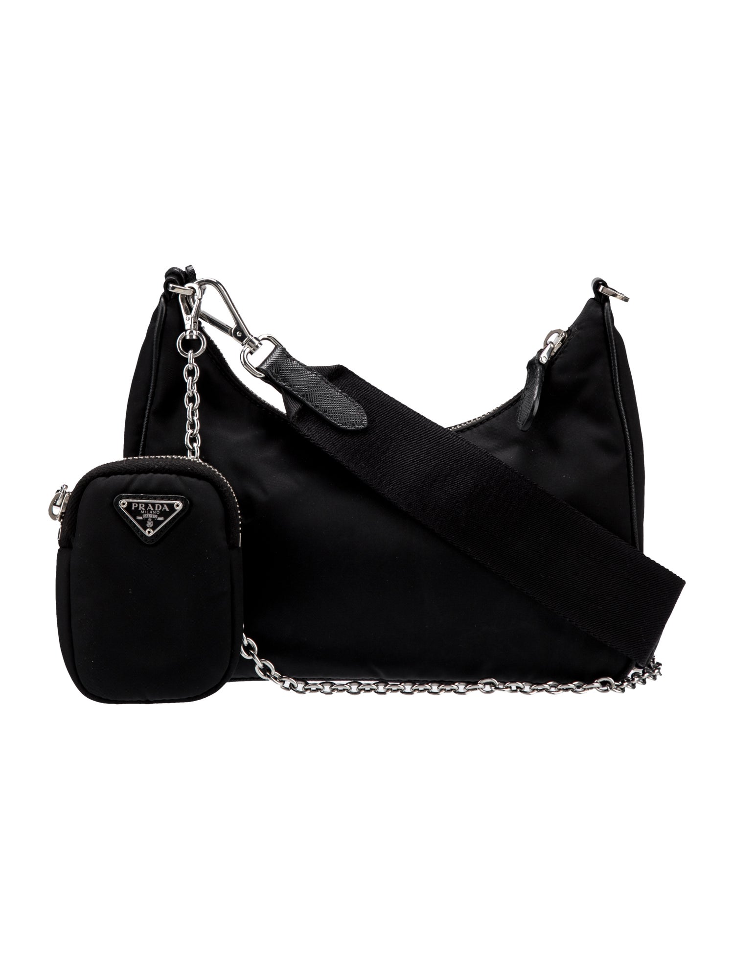 Prada Enameled Metal Triangle Re-Edition 2005