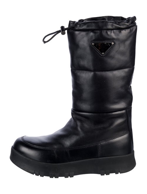Prada Leather Combat Boots