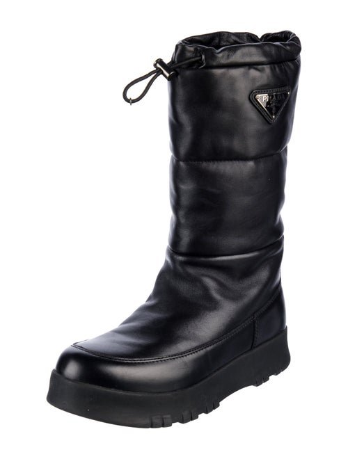 Prada Leather Combat Boots