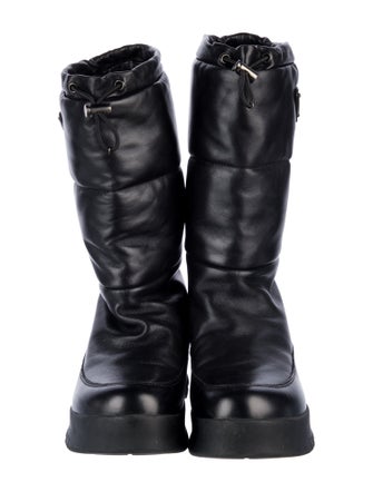 Prada Leather Combat Boots