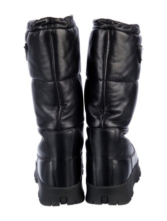 Prada Leather Combat Boots