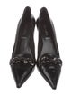 Prada Leather Chain-Link Accents Pumps