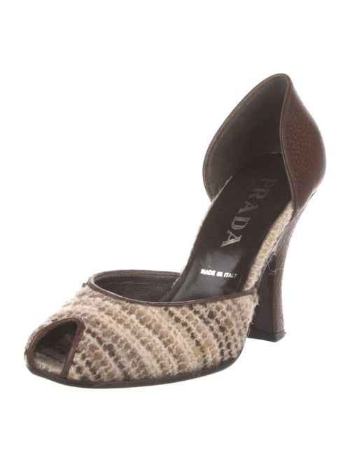 Prada Patterned D'Orsay Pumps