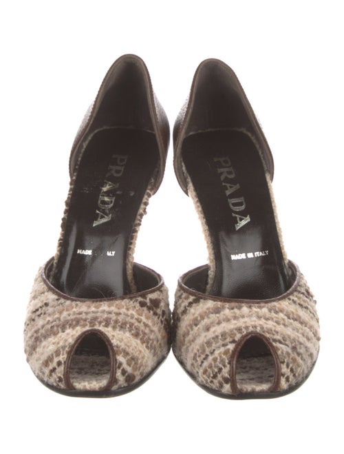 Prada Patterned D'Orsay Pumps
