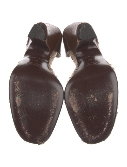Prada Patterned D'Orsay Pumps