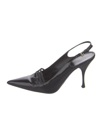 Prada Leather Slingback Pumps