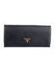 Prada Saffiano Metal Leather Continental Wallet