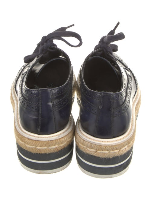 Prada Leather Lasercut Accents Oxfords