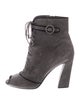 Prada Suede Lace-Up Boots