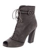 Prada Suede Lace-Up Boots
