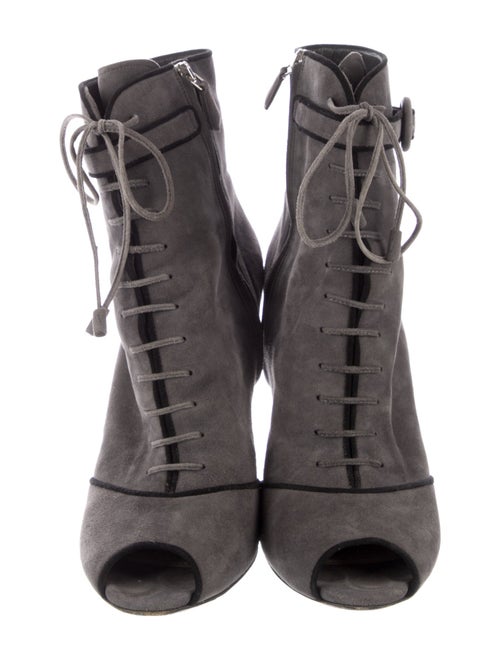 Prada Suede Lace-Up Boots