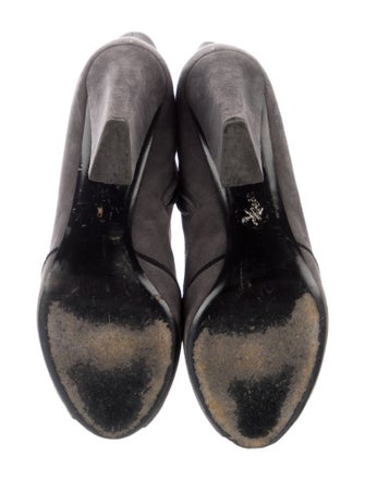 Prada Suede Lace-Up Boots