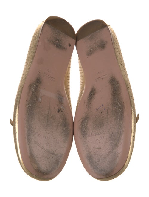 Prada Leather Bow Accents Ballet Flats