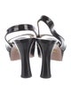 Prada Patent Leather Slingback Sandals