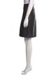Prada Leather Knee-Length Skirt