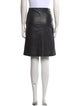 Prada Leather Knee-Length Skirt
