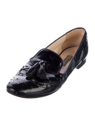 Prada Tassel Accent Loafers
