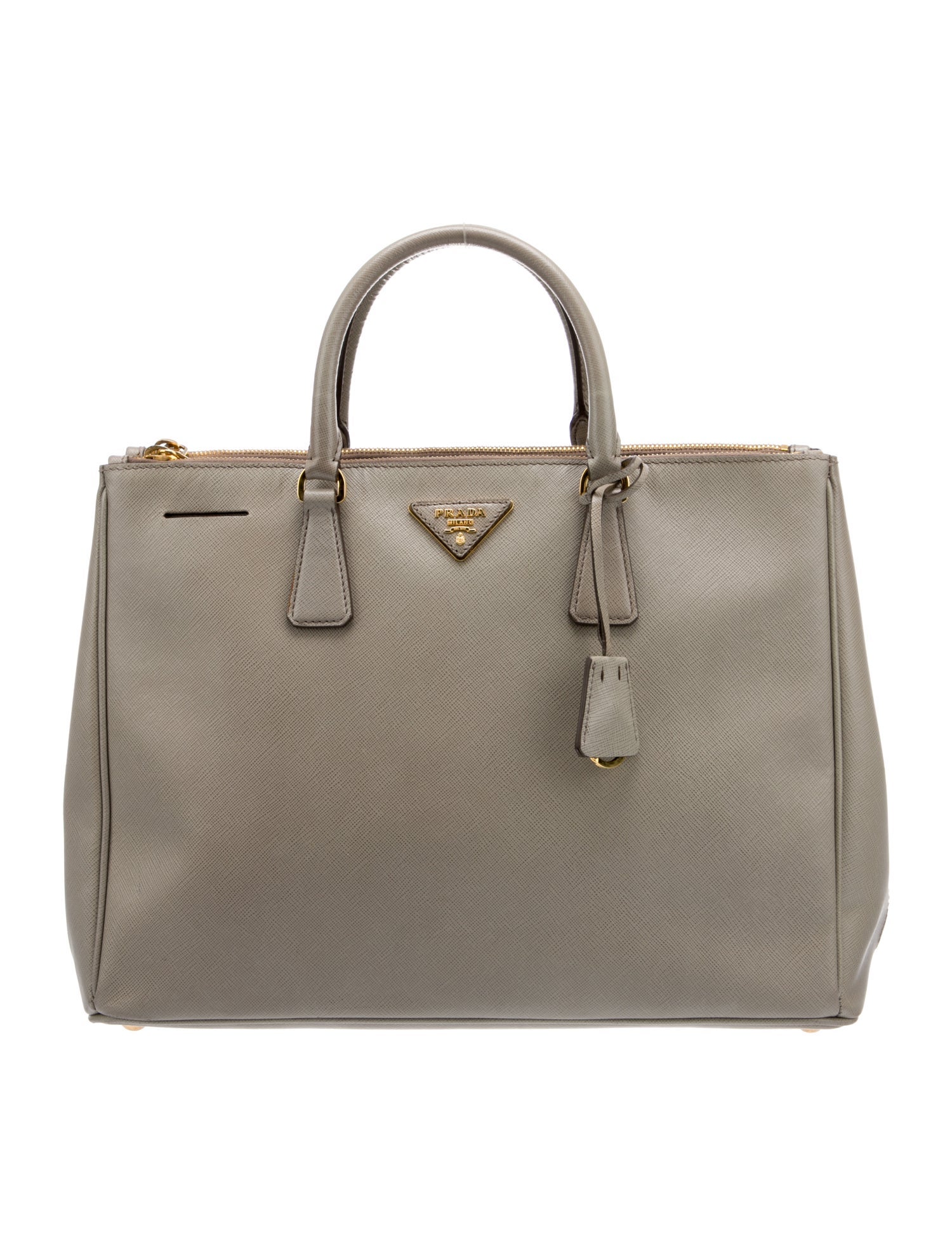 Prada Saffiano Lux Leather Galleria Double Zip Large