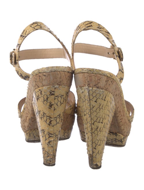 Prada Snakeskin Animal Print Espadrilles