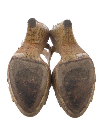 Prada Snakeskin Animal Print Espadrilles