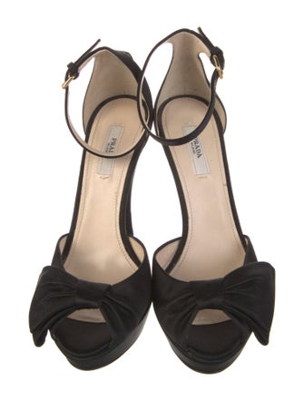 Prada Bow Accents D'Orsay Pumps