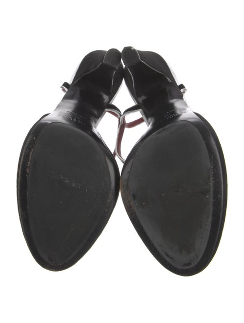 Prada Suede Leather Trim Embellishment Sandals