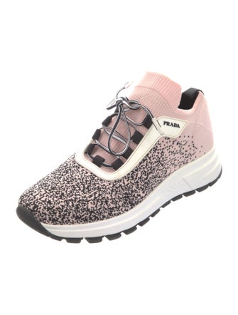 Prada Nylon Printed Athletic Sneakers