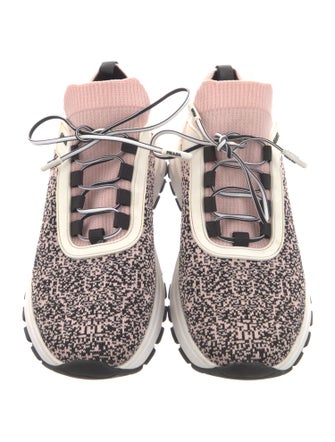 Prada Nylon Printed Athletic Sneakers