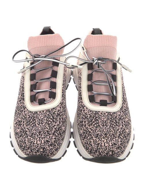 Prada Nylon Printed Athletic Sneakers