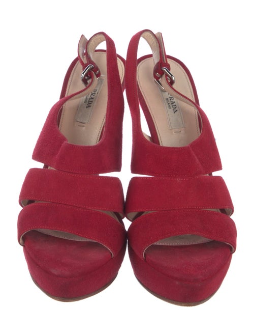 Prada Suede Slingback Sandals
