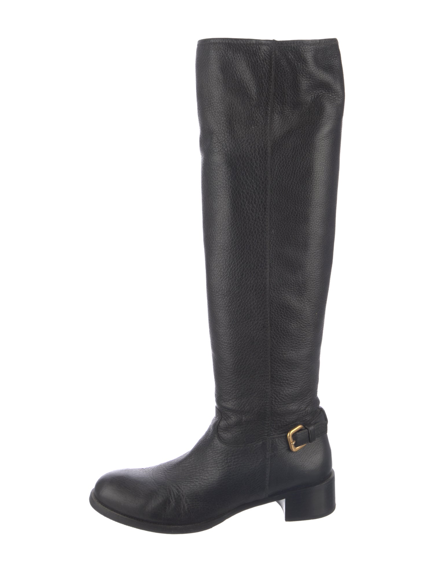 Prada Leather Riding Boots