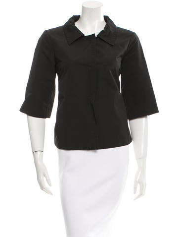 Prada Tie Back A-Line Jacket