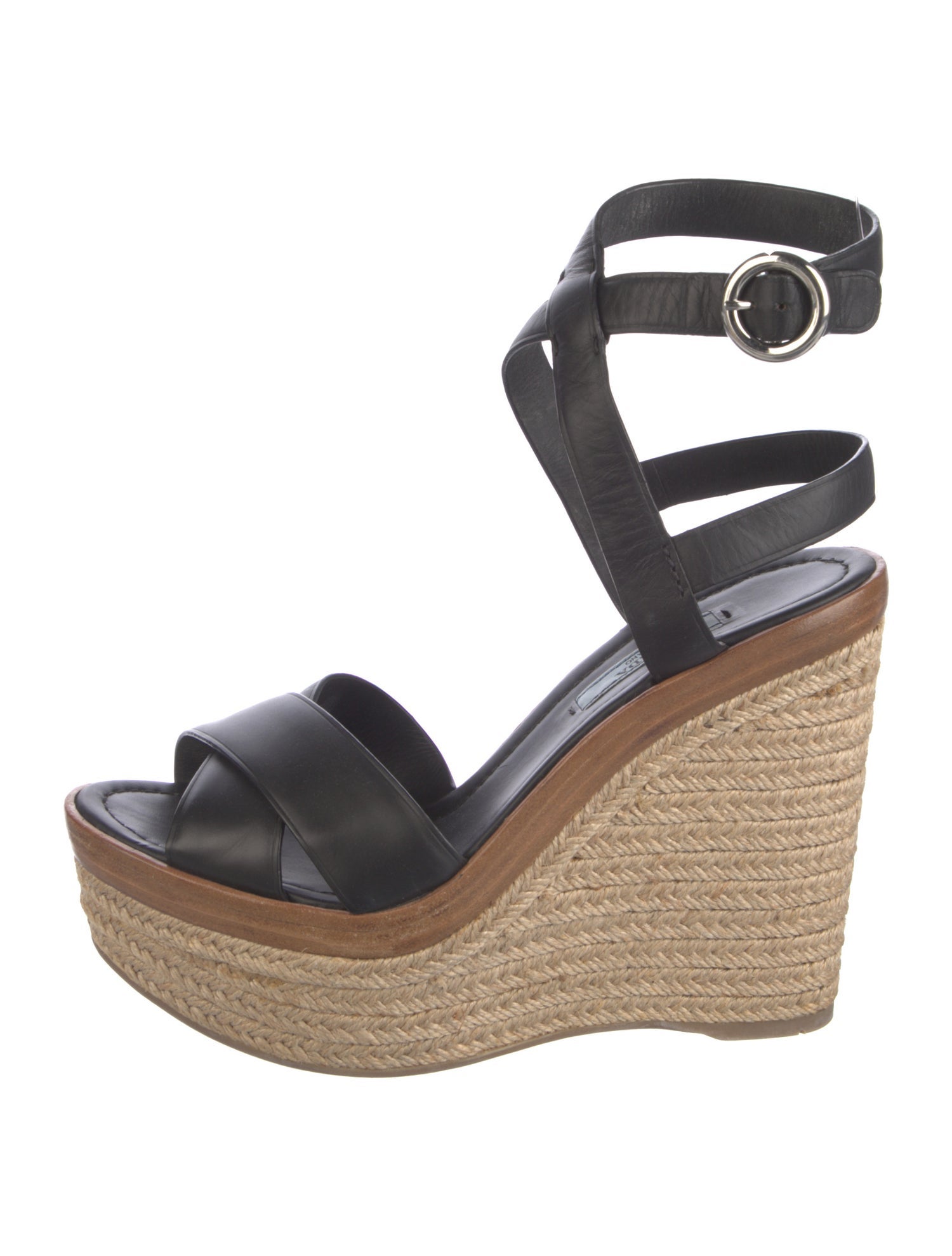 Prada Leather Espadrilles