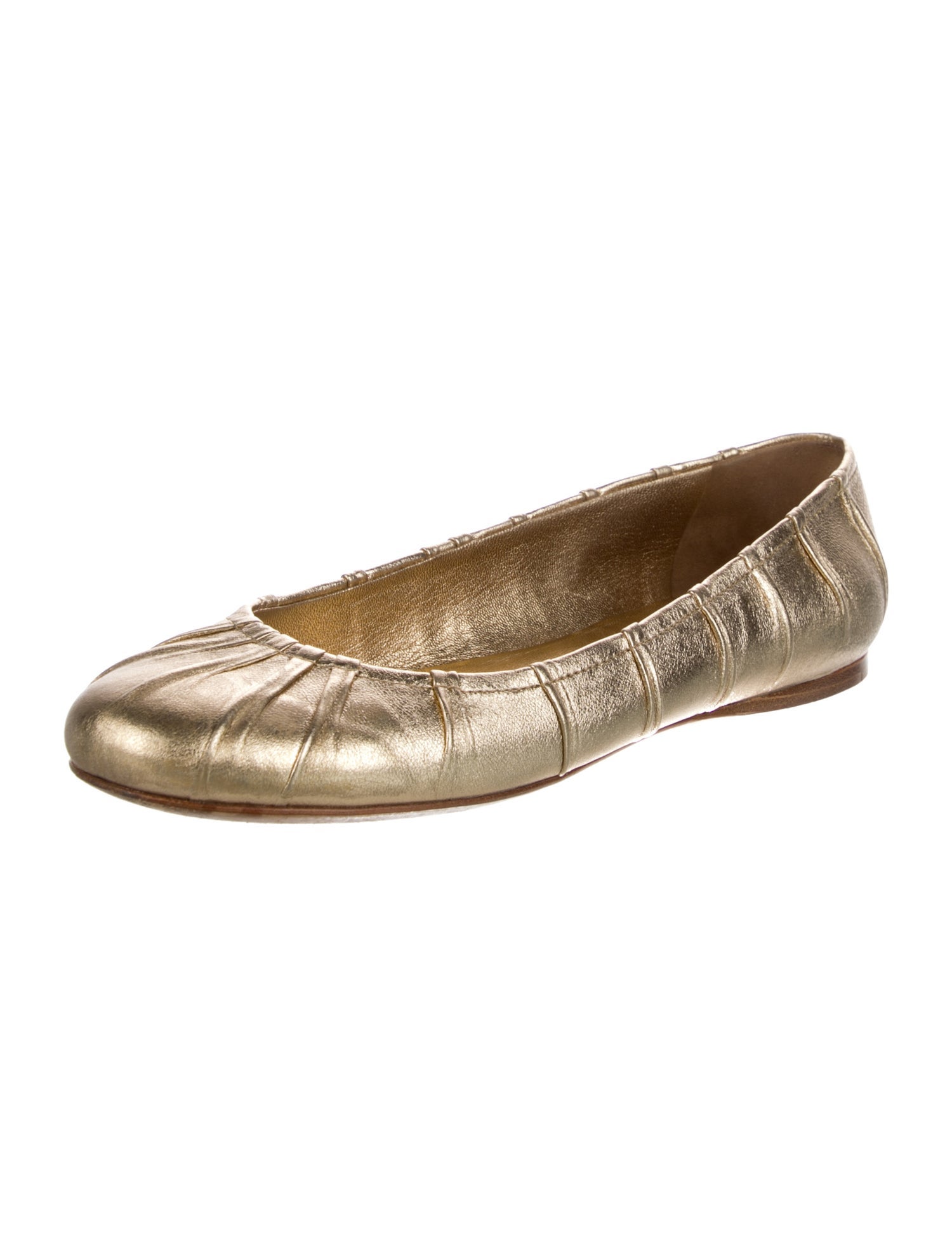 Prada Leather Ballet Flats