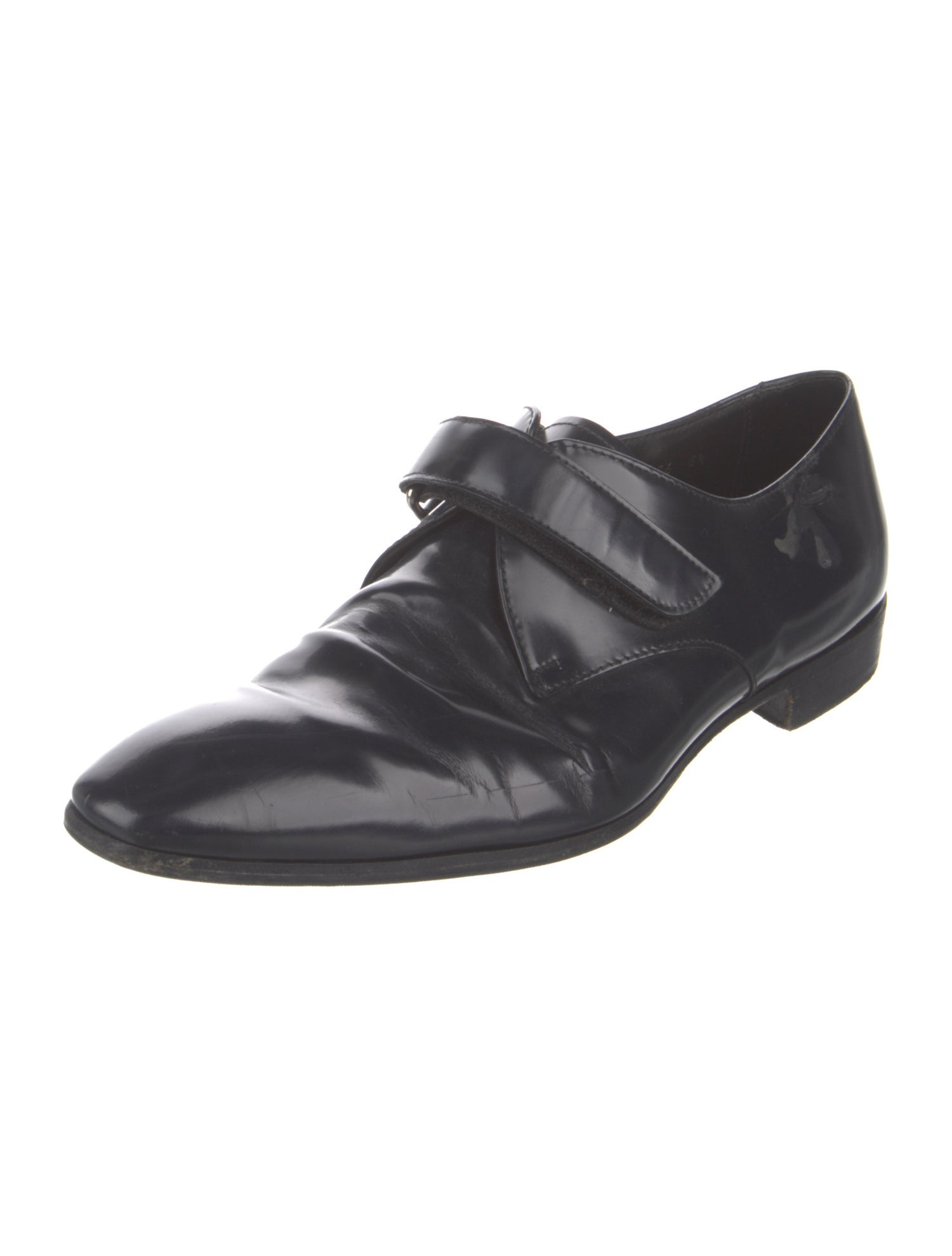 Prada Leather Monk Straps