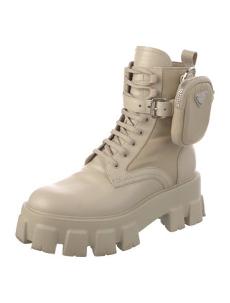 Prada Leather Combat Boots