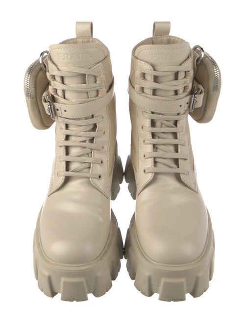 Prada Leather Combat Boots