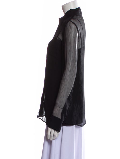 Prada 2018 Silk Button-Up Top