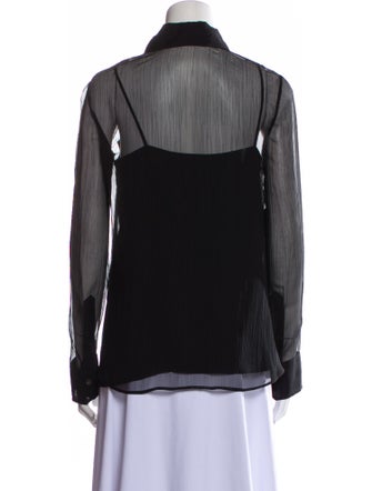 Prada 2018 Silk Button-Up Top