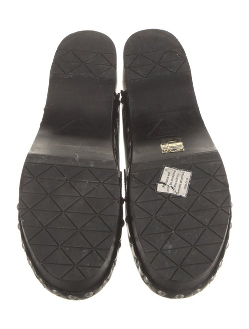 Prada Leather Studded Accents Mules