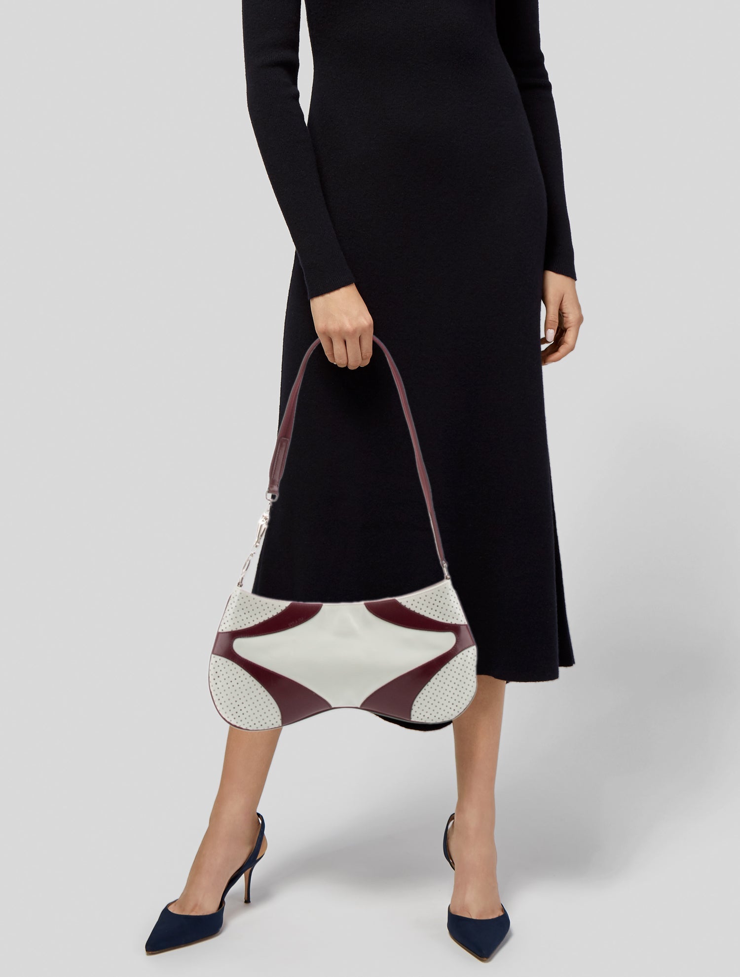 Prada Vitello Drive Leather Shoulder Bag