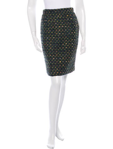 Prada Bouclé Pencil Skirt