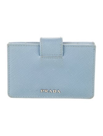 Prada Saffiano Metal Leather Card Holder