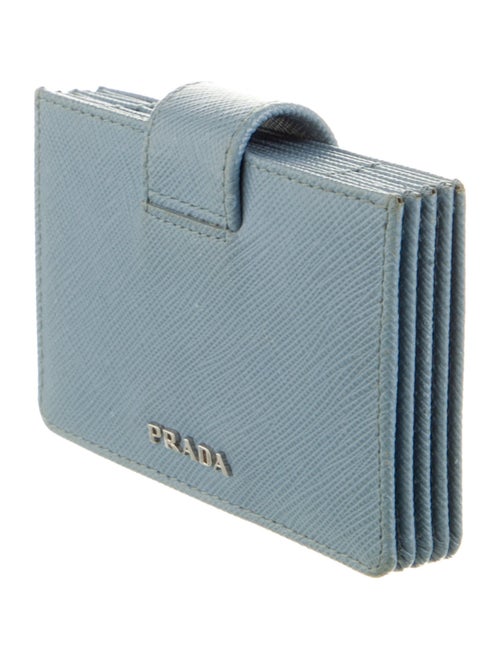Prada Saffiano Metal Leather Card Holder