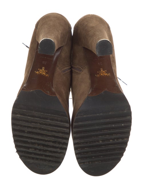 Prada Suede Lace-Up Boots