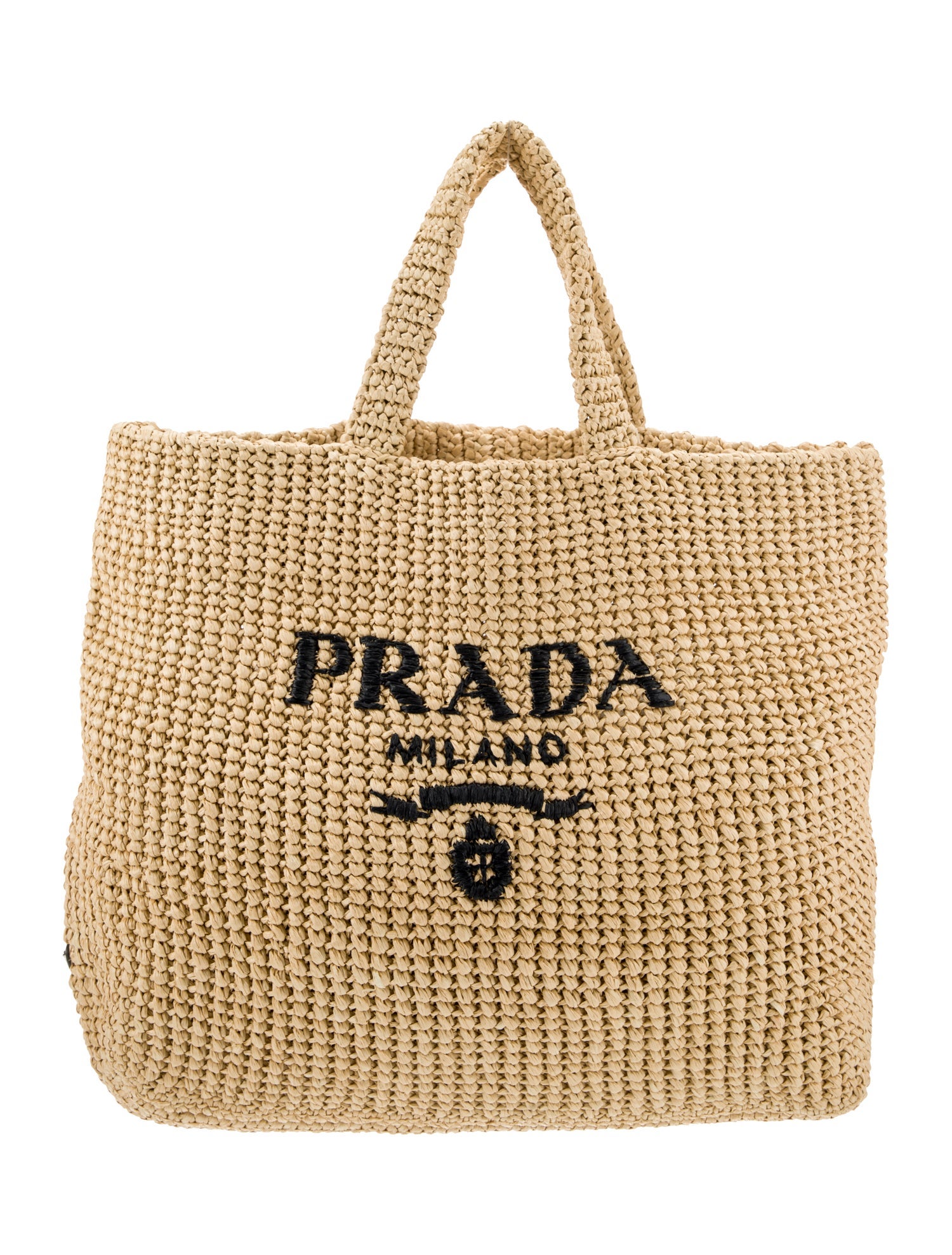 Prada Enameled Metal Triangle Tote